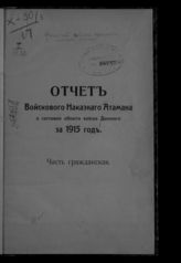 ... за 1915 год. Ч. 2 : Часть гражданская. - [1916].