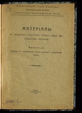 Вып. 2 : Таблицы по определению норм душевого потребления сахара. - 1916.