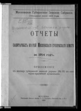 ... за 1914 год : Очередная сессия [Московского губернского земского собрания] 1915 года. - 1916.