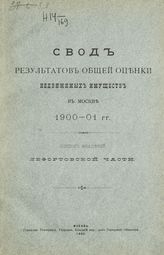 Лефортовской части. - 1902.