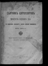 Россия. Министерство внутренних дел. Сборник циркуляров Министерства внутренних дел по вопросам воинской и военно-конской повинности, 1874-1900 гг. - СПб., 1901.