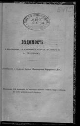 Россия. Министерство внутренних дел. Земский отдел. Ведомость о продажных и наемных ценах на земли по 44 губерниям. - СПб., [18??].