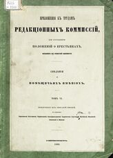 Т. 6 : Извлечения из описаний имений по губерниям : Харьковской, Полтавской, Черниговской, Екатеринославской, Таврической, Херсонской, Витебской, Виленской, Ковенской и Минской. – 1860.